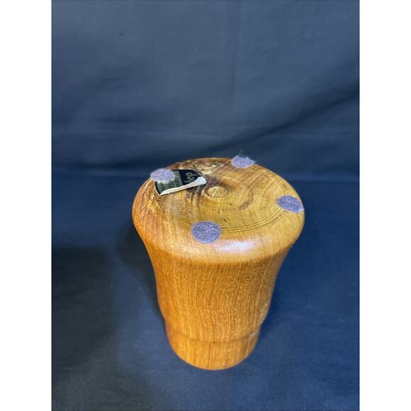 Mid Century Modern Teak Wood Candle Holder by Dolphin Made in Thailand Vtg MCM - Picture 8 of 9